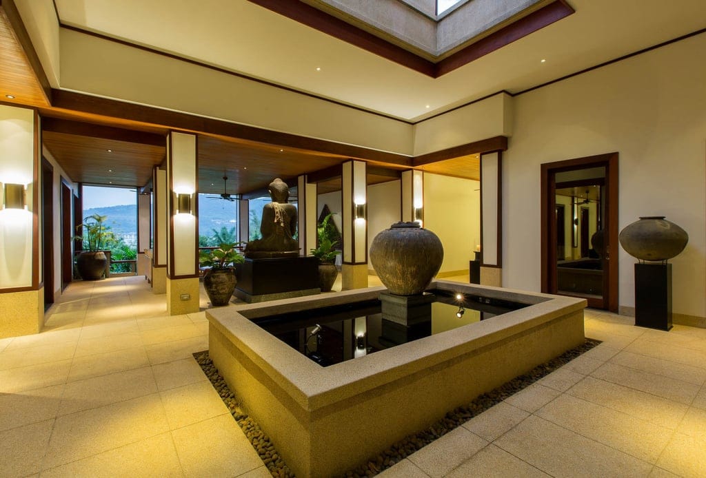 villa chanjar andara villa at night