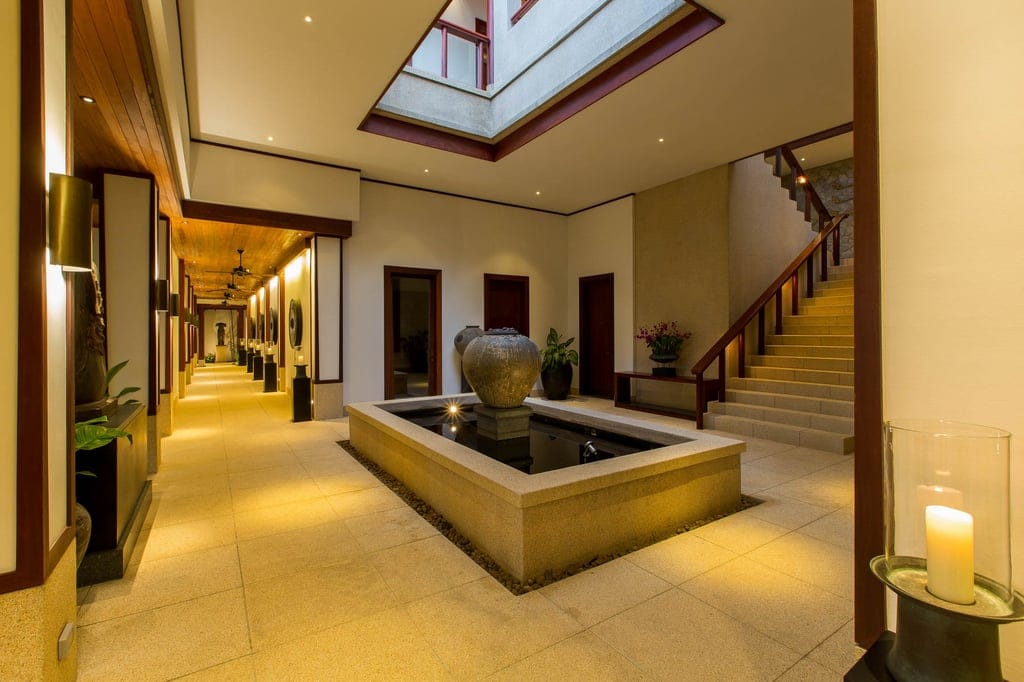 villa chanjar andara villa at night