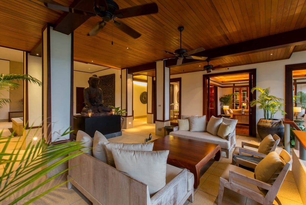 villa chanjar villa at night