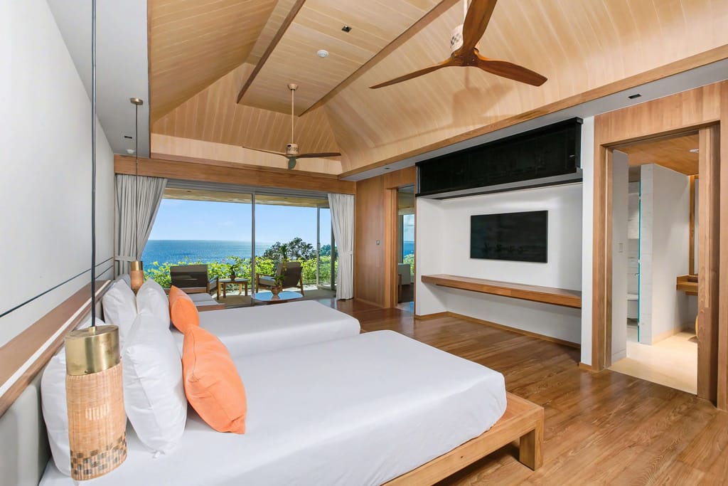 room #2 villa cascade bedroom 1 seaviews